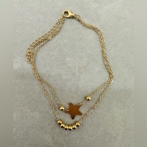 star gold anklet